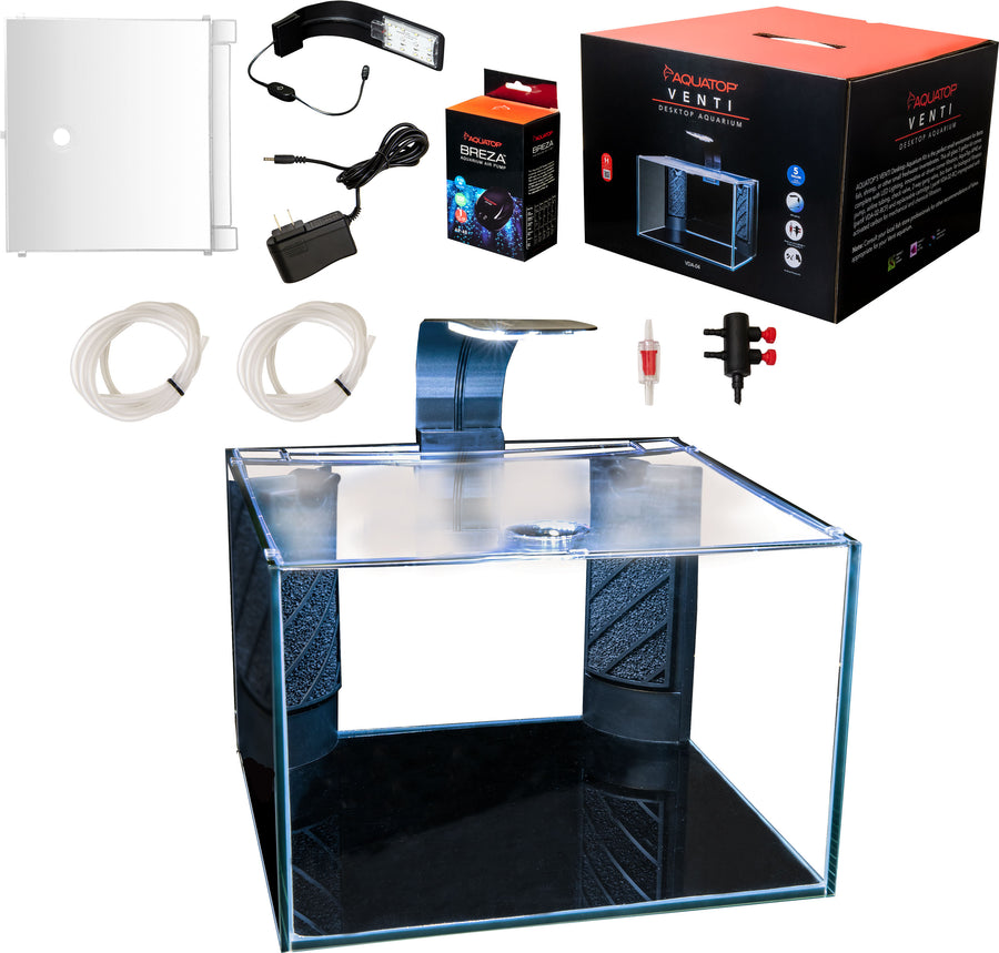 Aquatop Venti Professional Showcase Aquarium, 5 gal - Desktop
