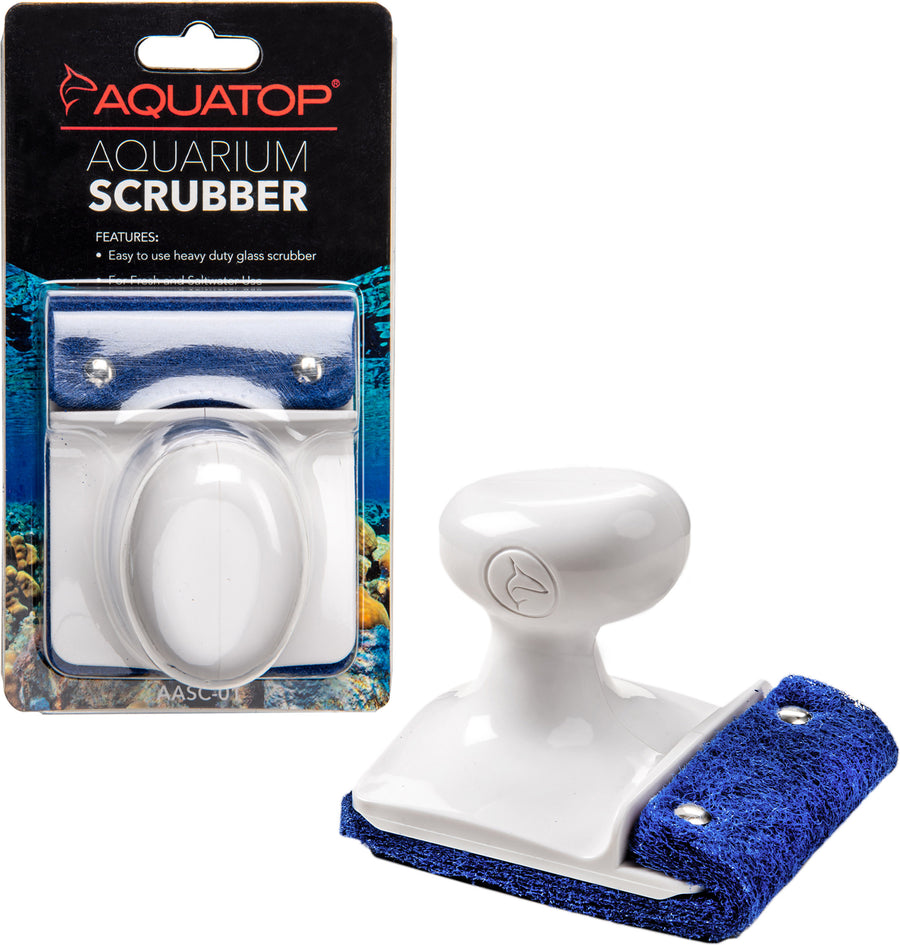Aquatop Glass Aquarium Scrubber Padded Handheld - Cleaning Supplies