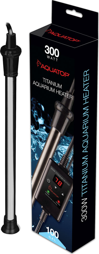 Aquatop Titanium Submersible Heater W/Controller, 300 Watt