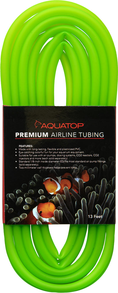 Aquatop Airline Tubing, Neon Green, 13 ft - Rigid Tubing