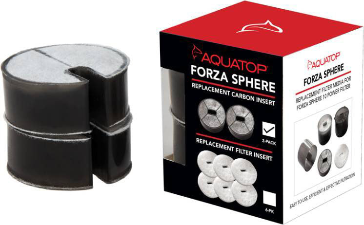 Aquatop Replacement Carbon Insert for Forza Sphere Filter, 2pk-fsp10 - Filter Inserts