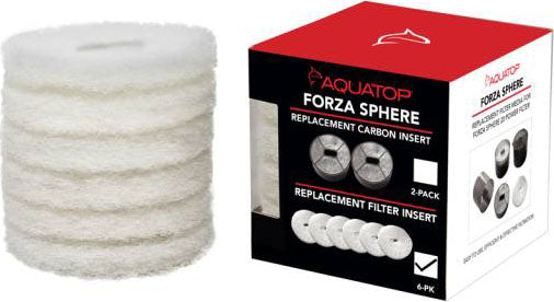 Aquatop Replacement Filter Insert for Forza Sphere Filter, 6pk-fsp20 - Filter Inserts