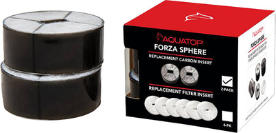Aquatop Replacement Carbon Insert for Forza Sphere Filter, 2pk-fsp30 - Filter Inserts