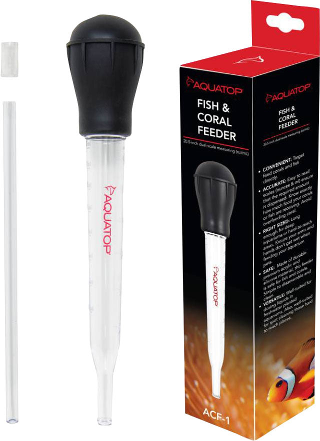 Aquatop Coral & Fish Target Feeder, 20.5 in - Feeding Accessories