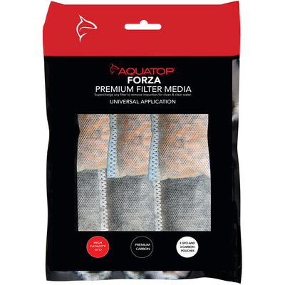 Aquatop Forza Carbon & Gfo Media Pack - 6 Universal Fit Po, 6 pk - Filter Inserts