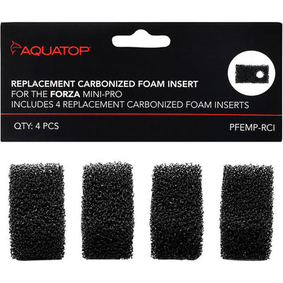 Aquatop Replacement Carbon Insert for Forza Minipro Filter, 4 pk - Filter Inserts