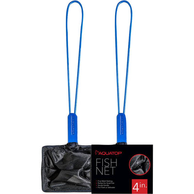 Aquatop Aquarium Fish Net Fine Mesh, 4 in 10 in Handle - Nets