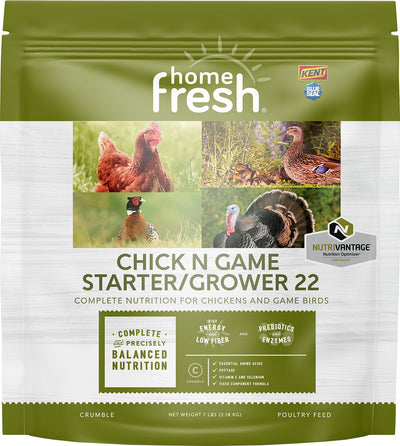 Blue Seal Home Fresh Chick n Game Starter Grower 22, 7 lb - Starter Feed