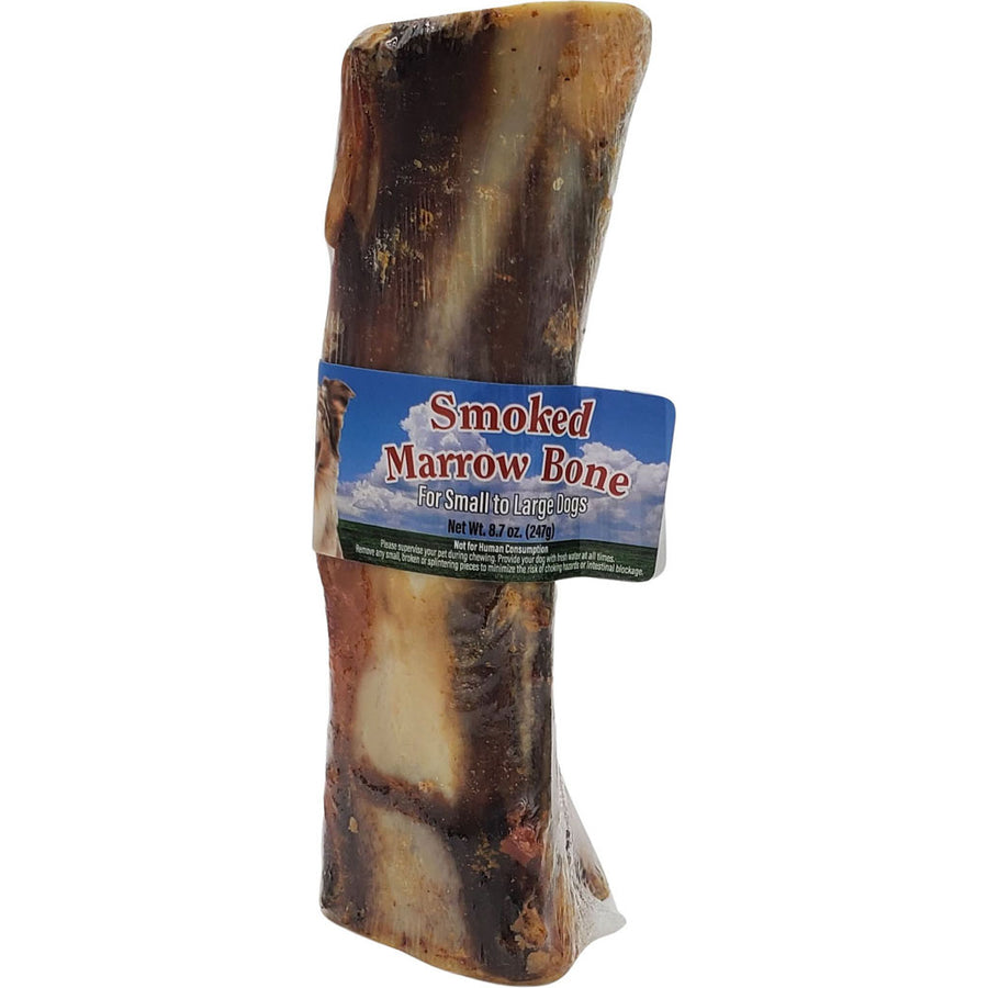 Nature's Own USA Smoked Marrow Bone, Beef, 7 in - Rawhide/ Body Parts