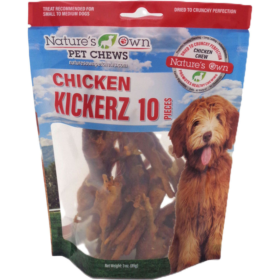 Nature's Own USA Chicken Kickerz, Chicken, 10 pk - Rawhide/ Body Parts
