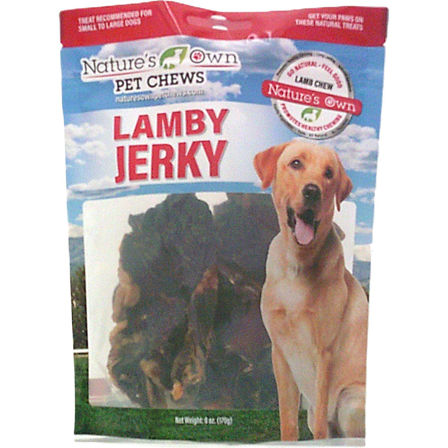 Nature's Own Jerky, Lamb, 6 oz - Rawhide/ Body Parts