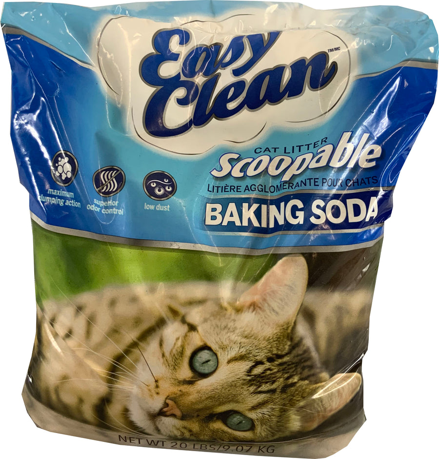 Easy Clean Clumping Cat Litter, Baking Soda, 20 lb