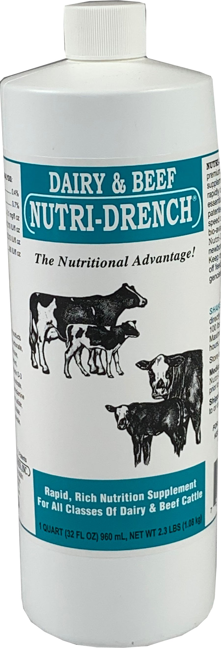 Nutri-Drench Dairy & Beef, 1 qt - Nutrition Liquid