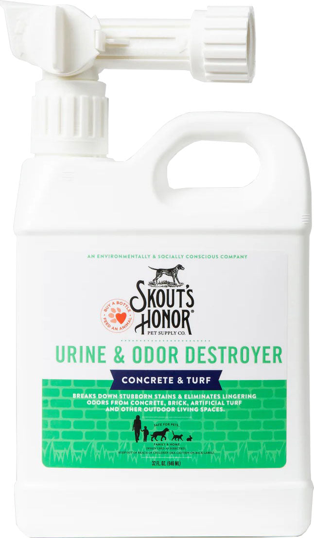 Skouts Honor Concrete & Turf Urine/Odor Destroyer, 32 oz - Stain & Odor Removers