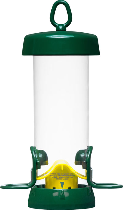 Brome Tube Solution 100, Green, 1.7 lb Cap - Squirrel Proof All Metal Feeder