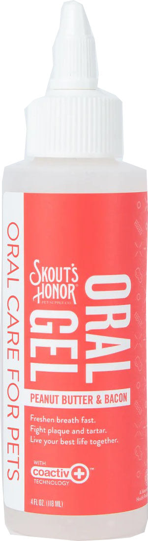 Skouts Honor Oral Gel, Peanut Butter/Bacon, 4 oz - Dental Care