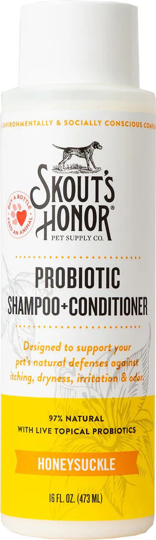 Skouts Honor Probiotic Shampoo+conditioner, Honeysuckle, 16 oz - Shampoos & Wipes
