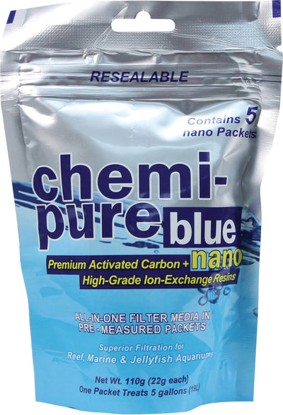 Chemi-Pure Blue Nano Packs, 22 g-5 pk - Filter Inserts