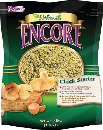 Brown's Encore Natural Chick Starter Daily Diet, 7 lb - Starter Feed