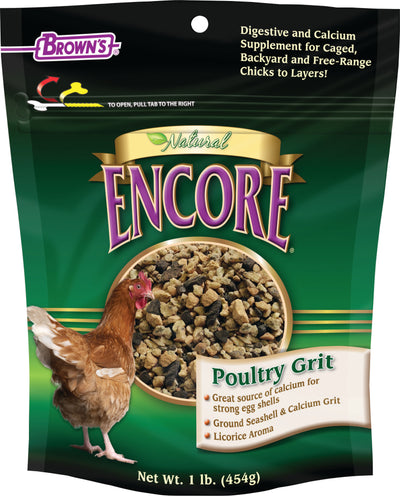 Brown's Encore Natural Poultry Grit Plus, 1 lb