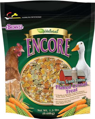 Brown's Encore Natural Flaked Cereal Treat, 1.5 lb - Treats