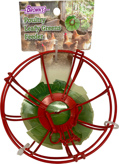 Brown's Poultry Leafy Greens Feeder, 4.5 in - Toys