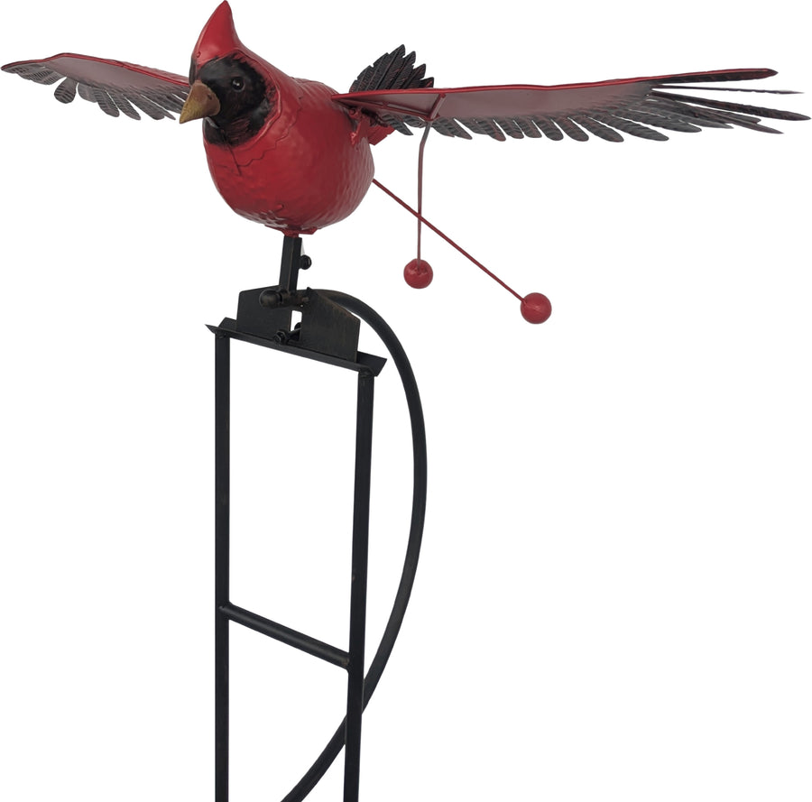 Esschert Design Metal Cardinal Rocker - Statuary, Wind Spinners/Chimes