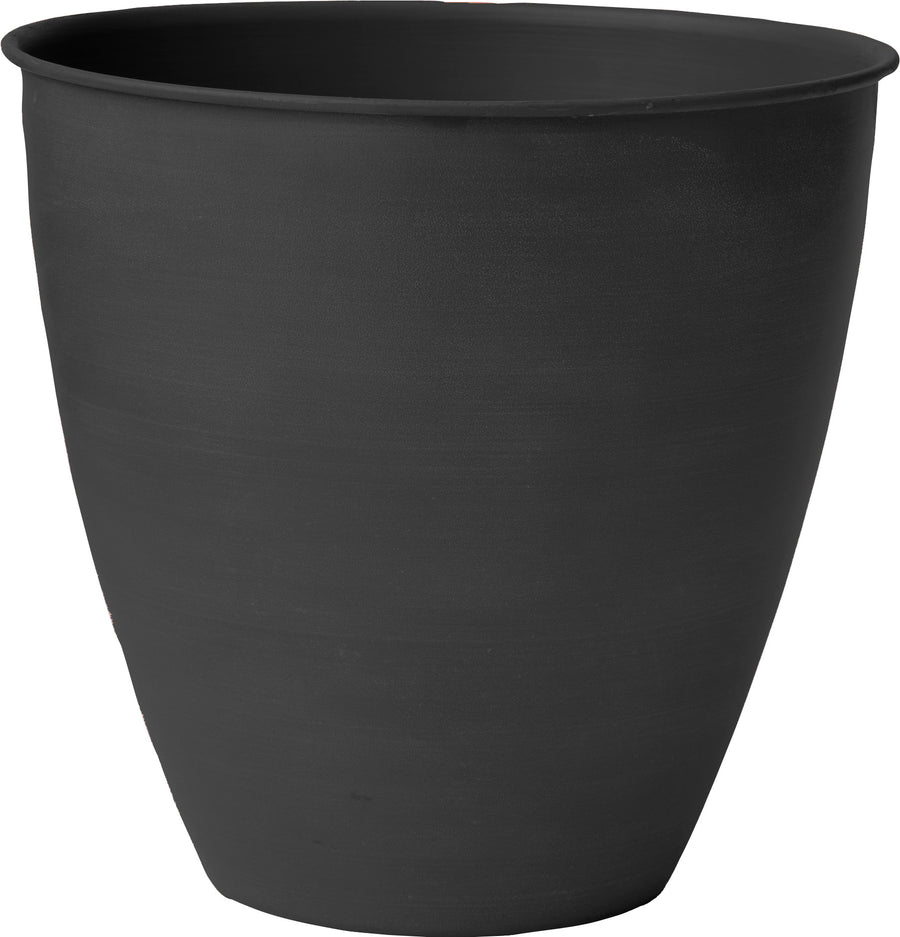 Bloem Arbor Metal Planter, Black, 6 in - Planters Decorative