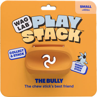 Waglab the Bully Play Stack for Dogs, Orange, SM - Interactive
