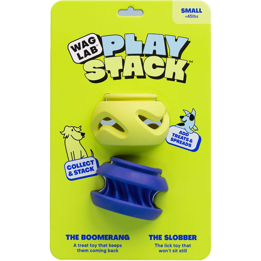 Waglab the 2-Pack Play Stack for Dogs, Multi, SM - Interactive