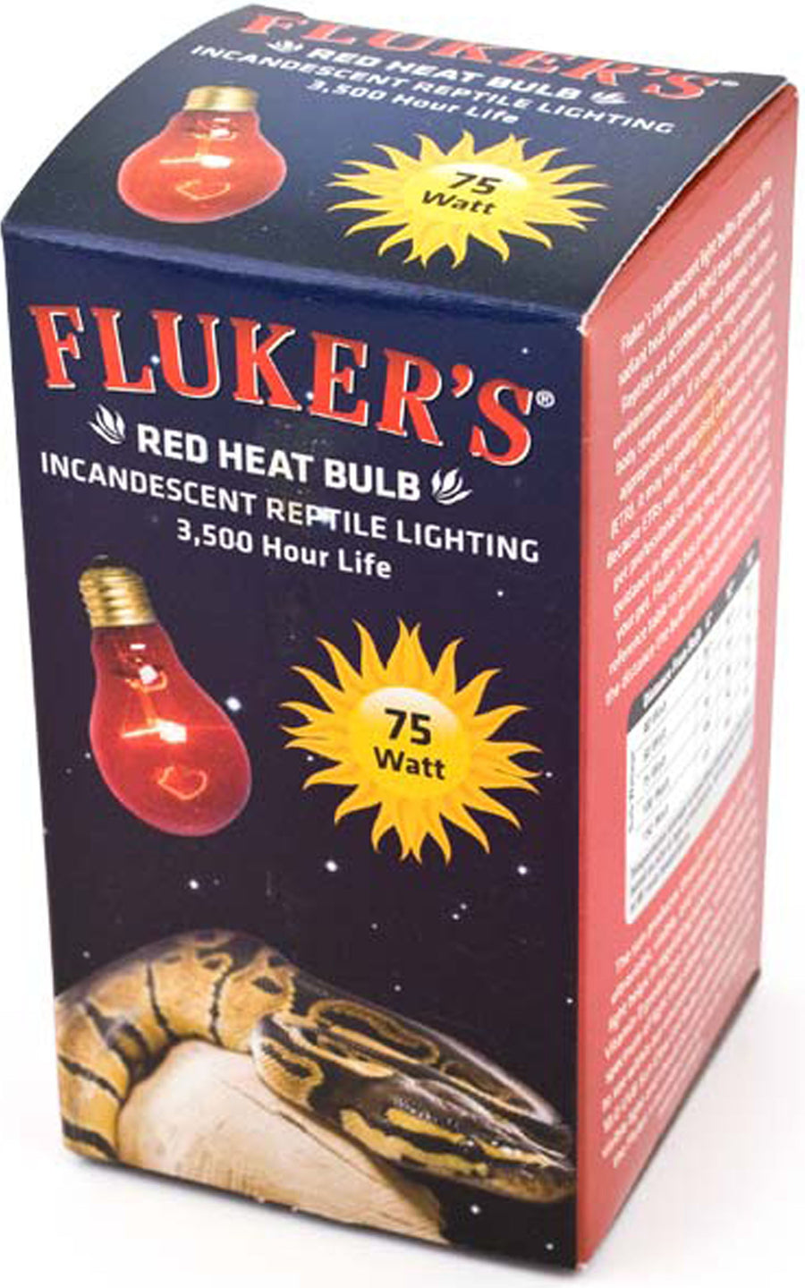 Fluker's Red Heat Bulb, 75 Watt - Incandescent