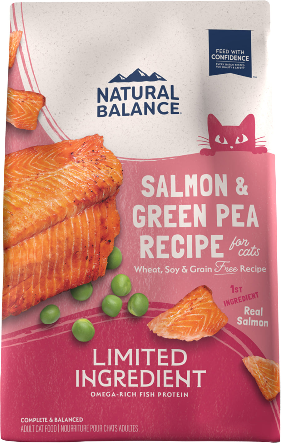 Natural Balance Nb Limited Ingredient Cat Food, Salmon/Green Pea, 10 lb - Canned