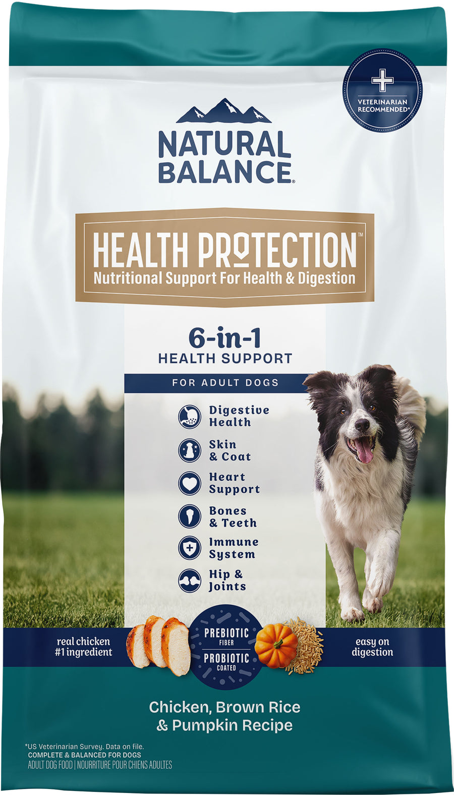 Natural Balance Nb Health Protection Dog Food, Chicken/Brown Rice/Pumpkin, 24 lb - Dry