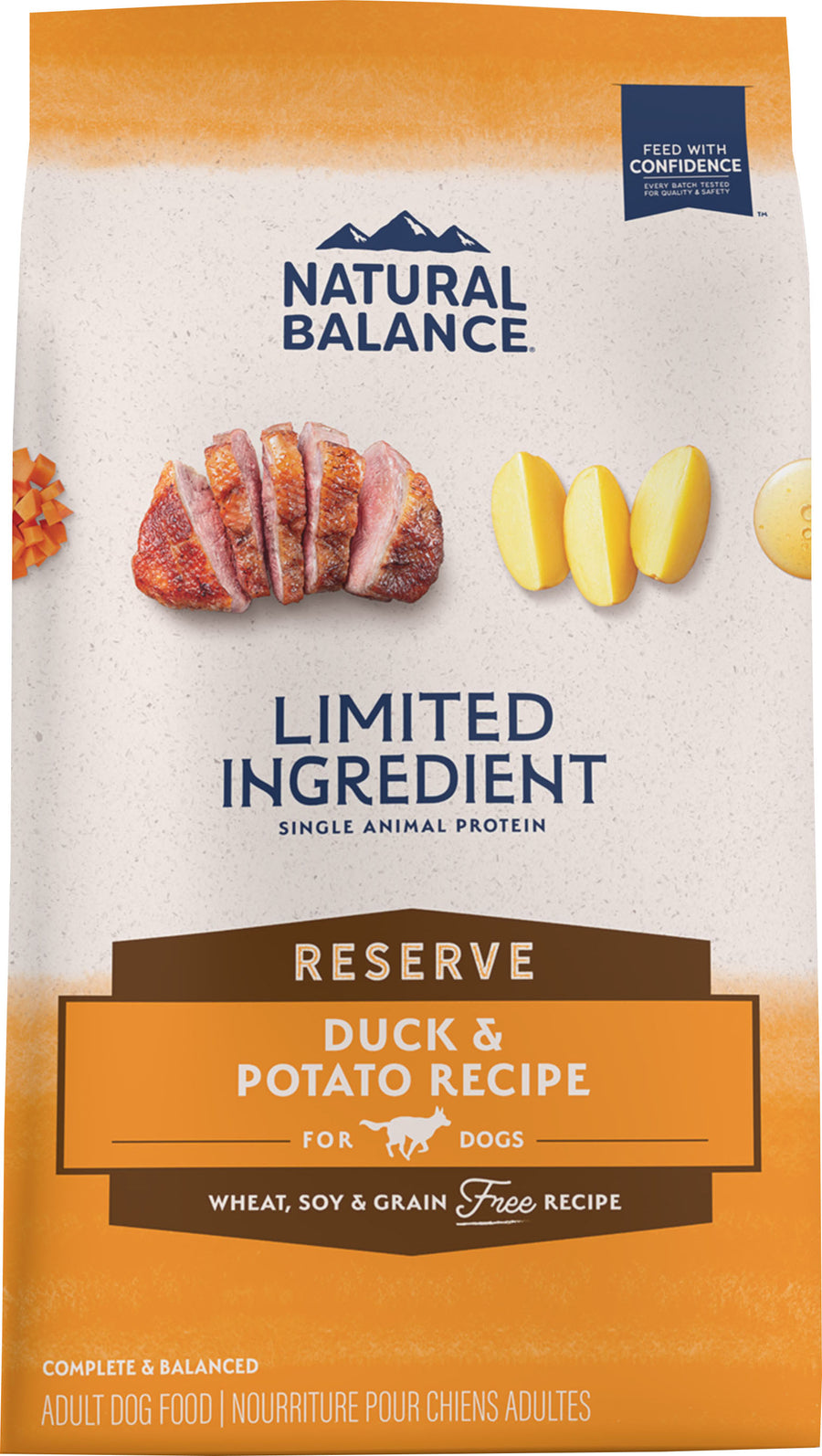 Natural Balance Nb Limited Ingredient Reserve Grain Free Dog Food, Duck/Potato, 22 lb - Dry