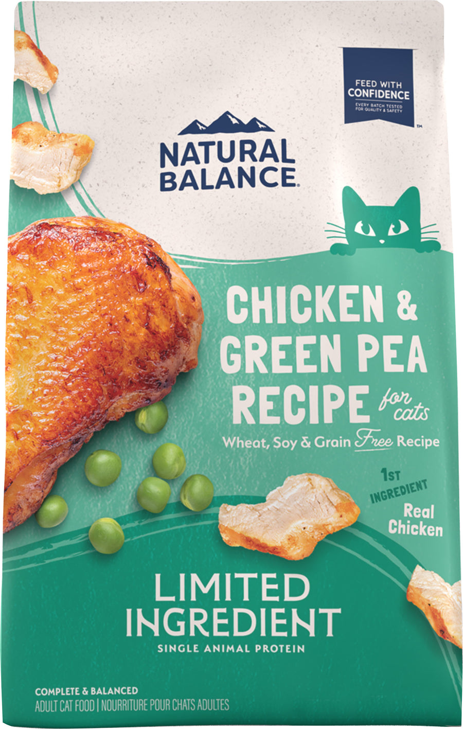 Natural Balance Nb Limited Ingredient Cat Food, Chicken/Green Pea, 4 lb - Dry