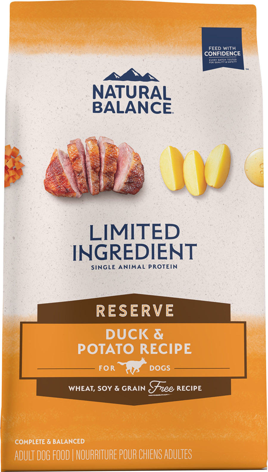 Natural Balance Nb Limited Ingredient Reserve Grain Free Dog Food, Duck/Potato, 12 lb - Dry