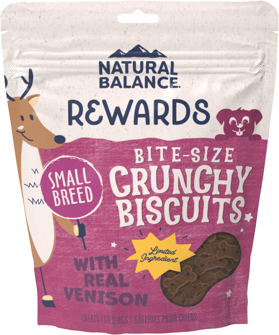Natural Balance Nb Rewards Crunchy Biscuits, Venison, 8 oz - Edible Bones & Biscuits