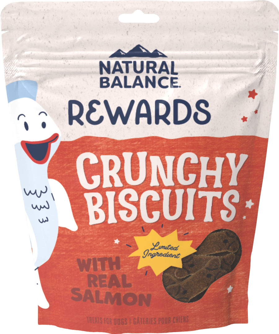 Natural Balance Nb Rewards Crunchy Biscuits, Salmon, 14 oz - Edible Bones & Biscuits