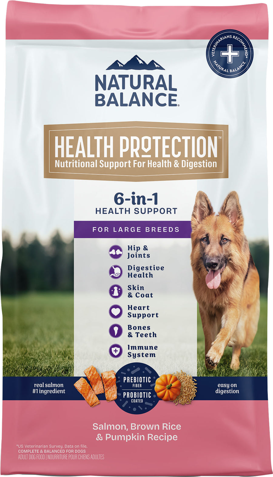 Natural Balance Nb Health Protection Large Breed Dog Food, Salmon, 26 lb - Dry
