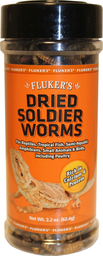 Fluker's Dried Soldierworms, 2.2 oz - General