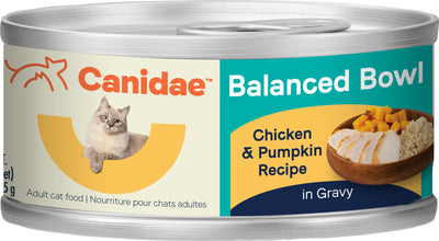 Canidae Balanced Bowl Cat Wet Food, Chicken/Pumpkin, 3 oz - Canned