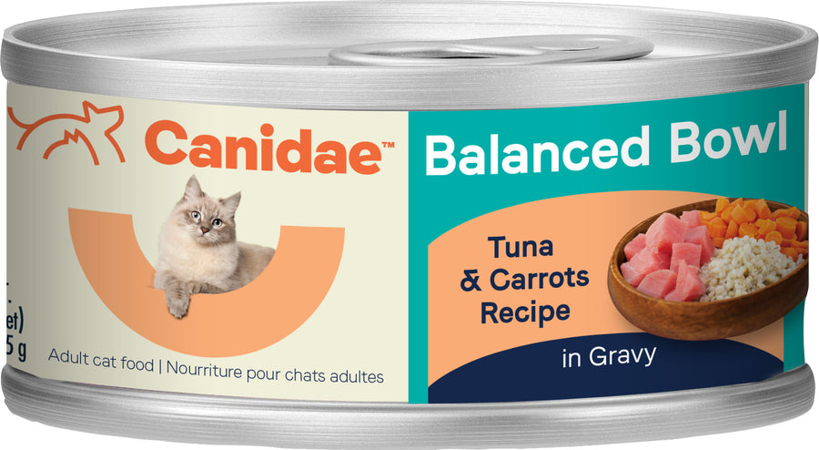 Canidae Balanced Bowl Cat Wet Food, Tuna/Carrot, 3 oz - Canned