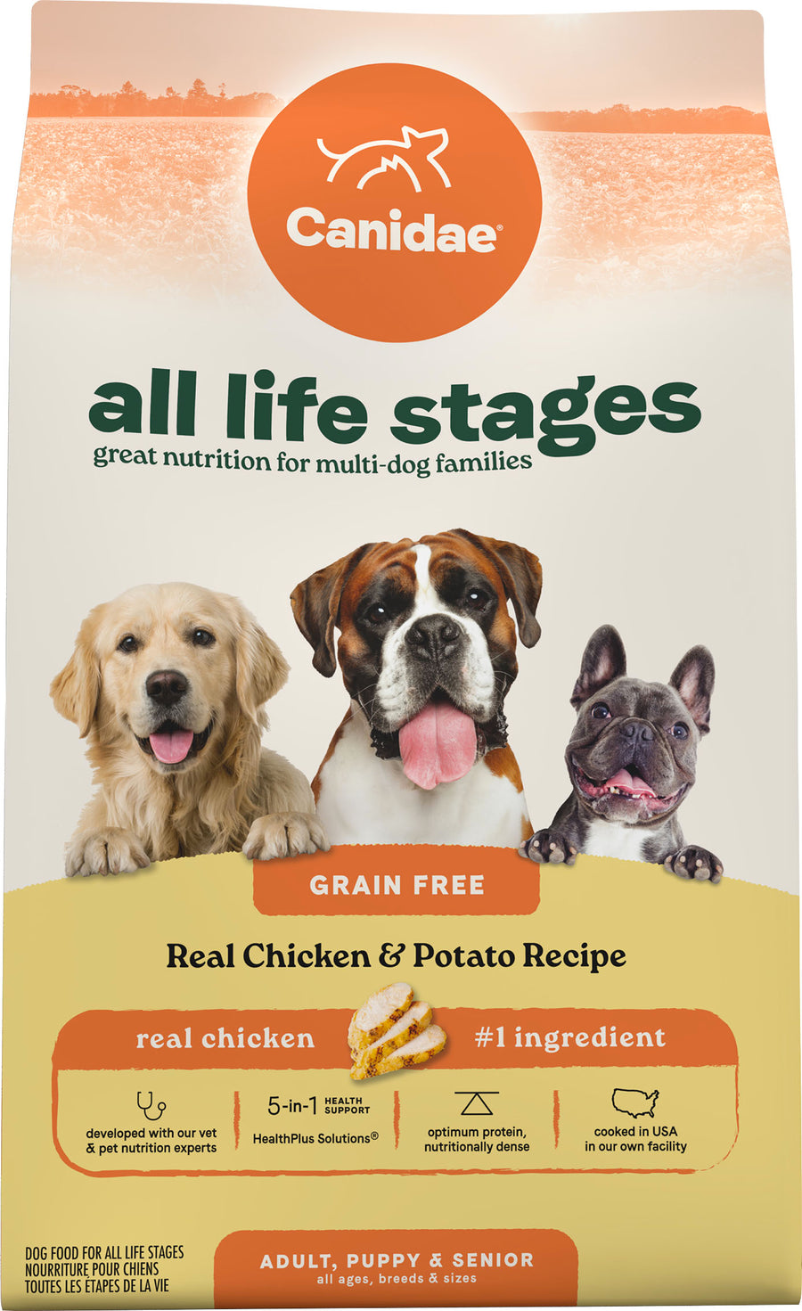 Canidae All Life Stages Premium Dog Food, Chicken/Potato, 24 lb - Pet