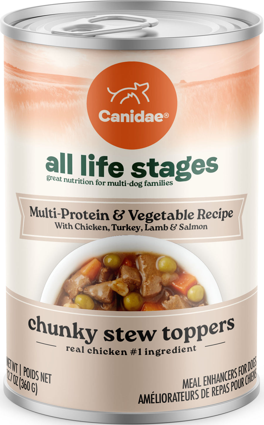 Canidae All Life Stages Chucky Stew Canned Dog Food, Multi-Protein, 12.7 oz