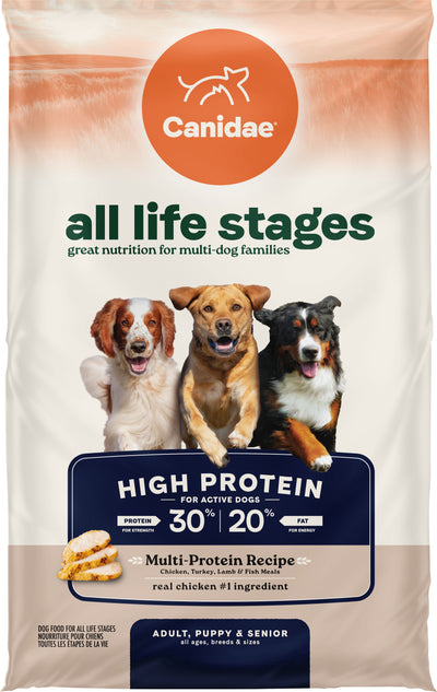 Canidae All Life Stages High Protein Dog Food, Chicken/Turkey/Lamb/Fish, 27 lb - Pet