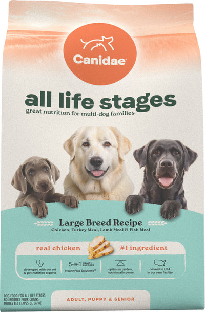 Canidae All Life Stages Large Breed Premium Dog Food, Chicken, 40 lb - Pet