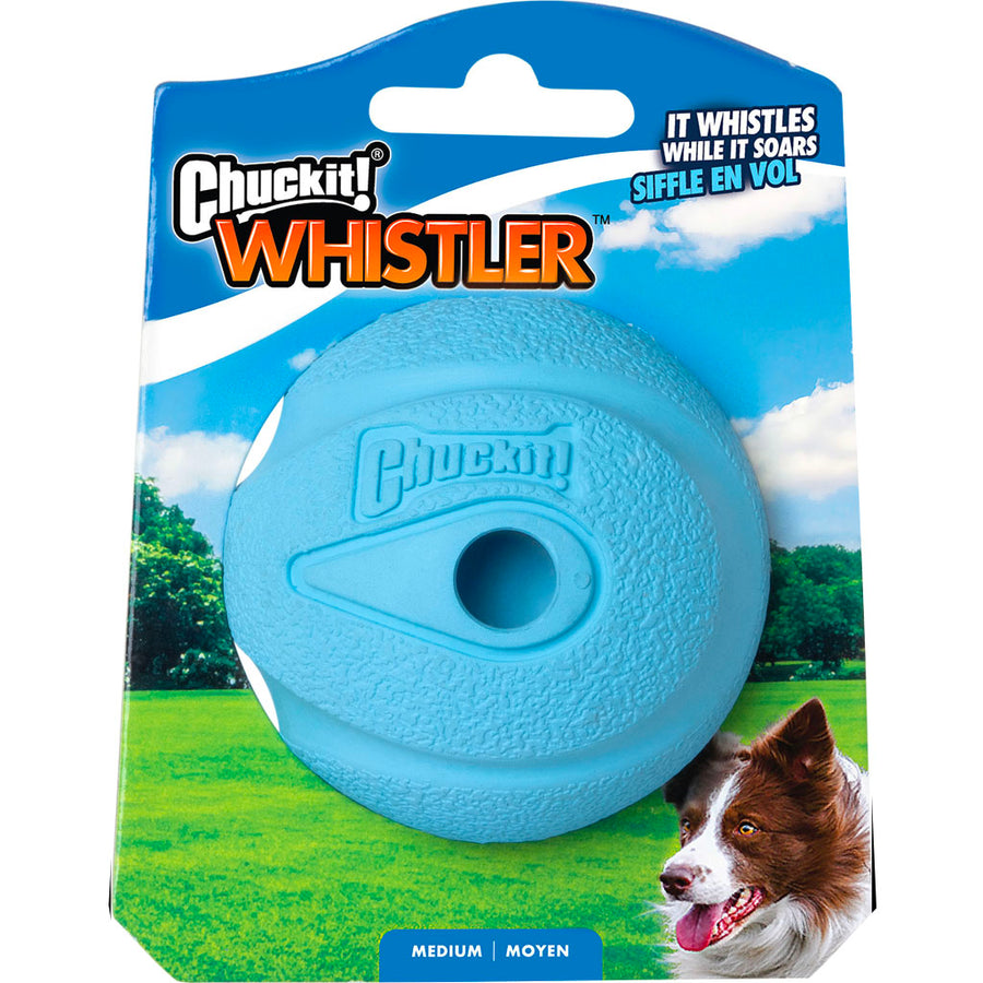 Chuckit! the Whistler Ball, Blue, MD - Rubber