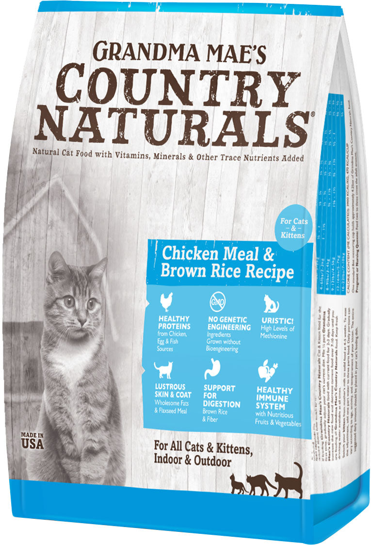 Country Naturals Cat & Kitten Food, Chicken/Brown Rice, 6 lb - Dry