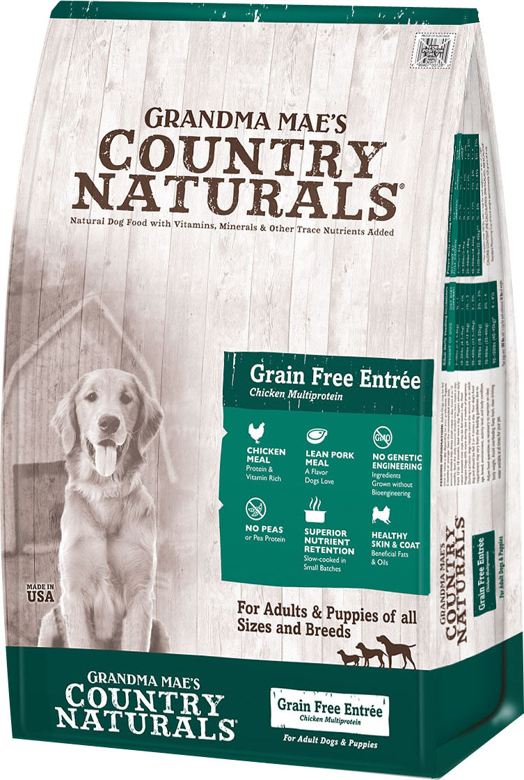 Country Naturals Multiprotein Grain Free Dog Food, Chicken, 4 lb - Dry