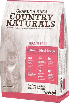 Country Naturals Grain Free Cat & Kitten Food, Salmon, 6 lb - Dry